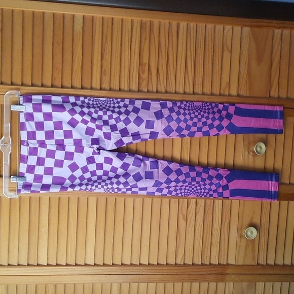 Legging Army Sublimation Series Checkered Cheshire Purple Legging One Size 3-9 - Picture 4 of 6